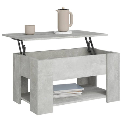 Salongbord Sofabord Betonggrå 79x49x41 cm