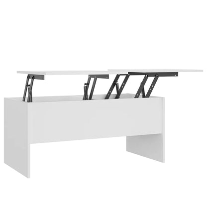 Salongbord Sofabord Hvit 102x50,5x46,5 cm