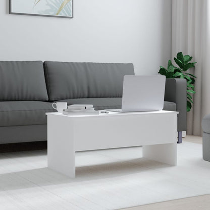 Salongbord Sofabord Hvit 102x50,5x46,5 cm