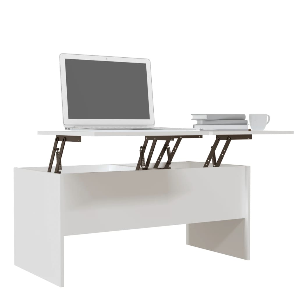 Salongbord Sofabord Hvit 102x50,5x46,5 cm