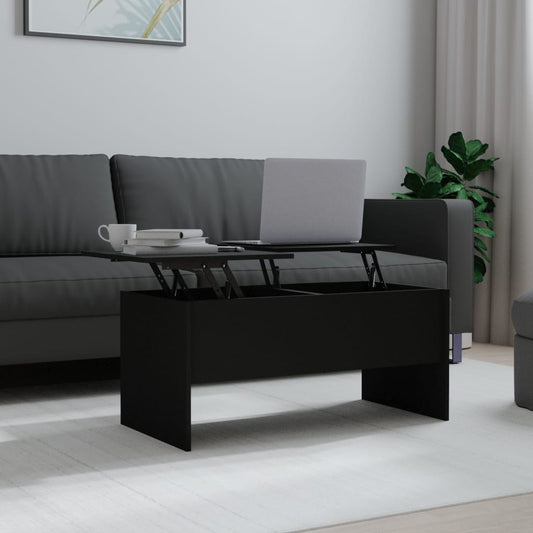 Salongbord Sofabord Svart 102x50,5x46,5 cm