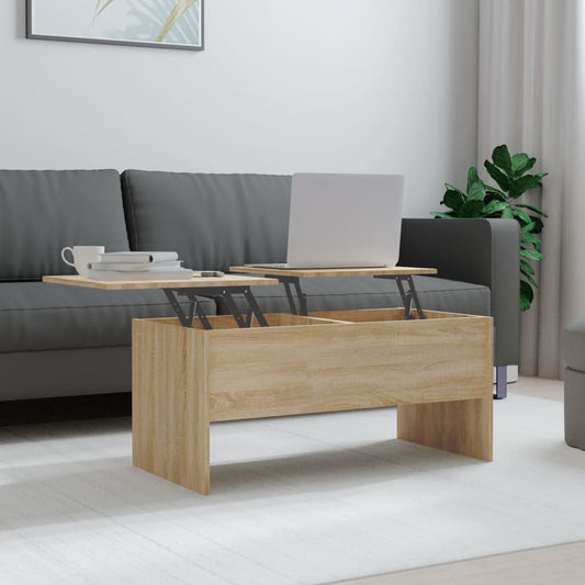 Salongbord Sofabord Sonoma Eik 102x50,5x46,5 cm