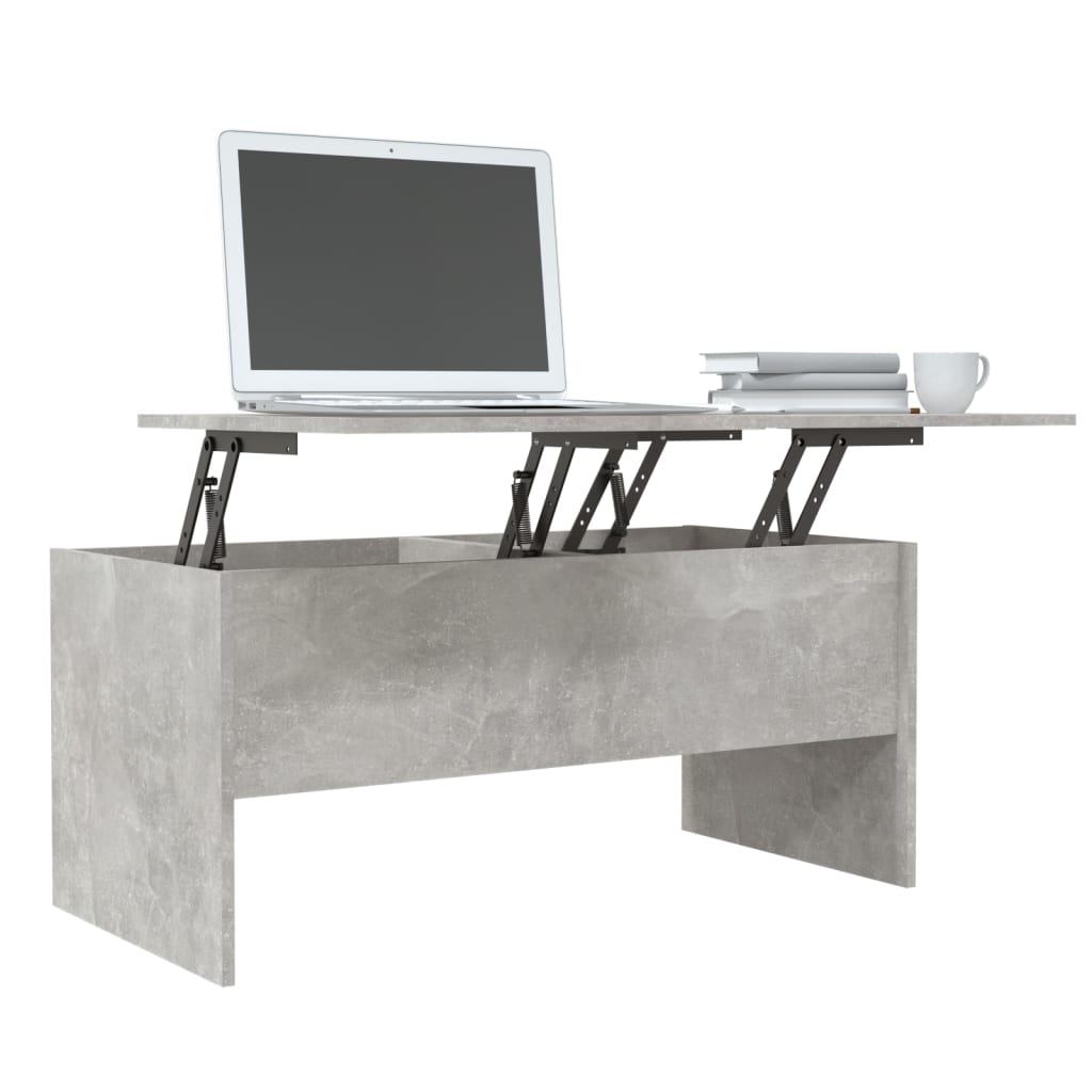 Salongbord Sofabord Betonggrå 102x50,5x46,5 cm