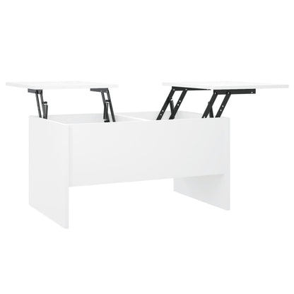 Salongbord Sofabord Hvit 80x50x42,5 cm