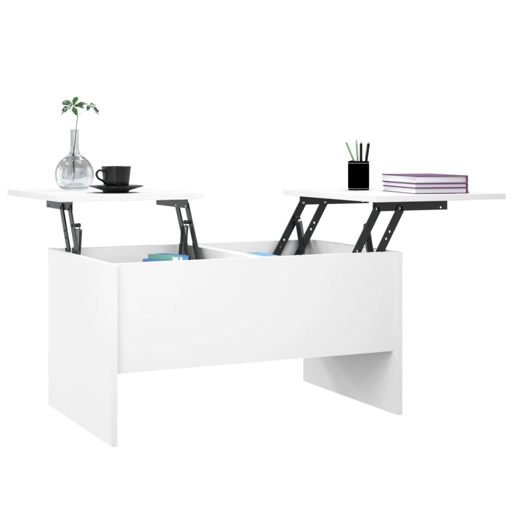 Salongbord Sofabord Hvit 80x50x42,5 cm