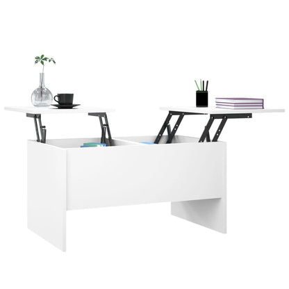 Salongbord Sofabord Hvit 80x50x42,5 cm