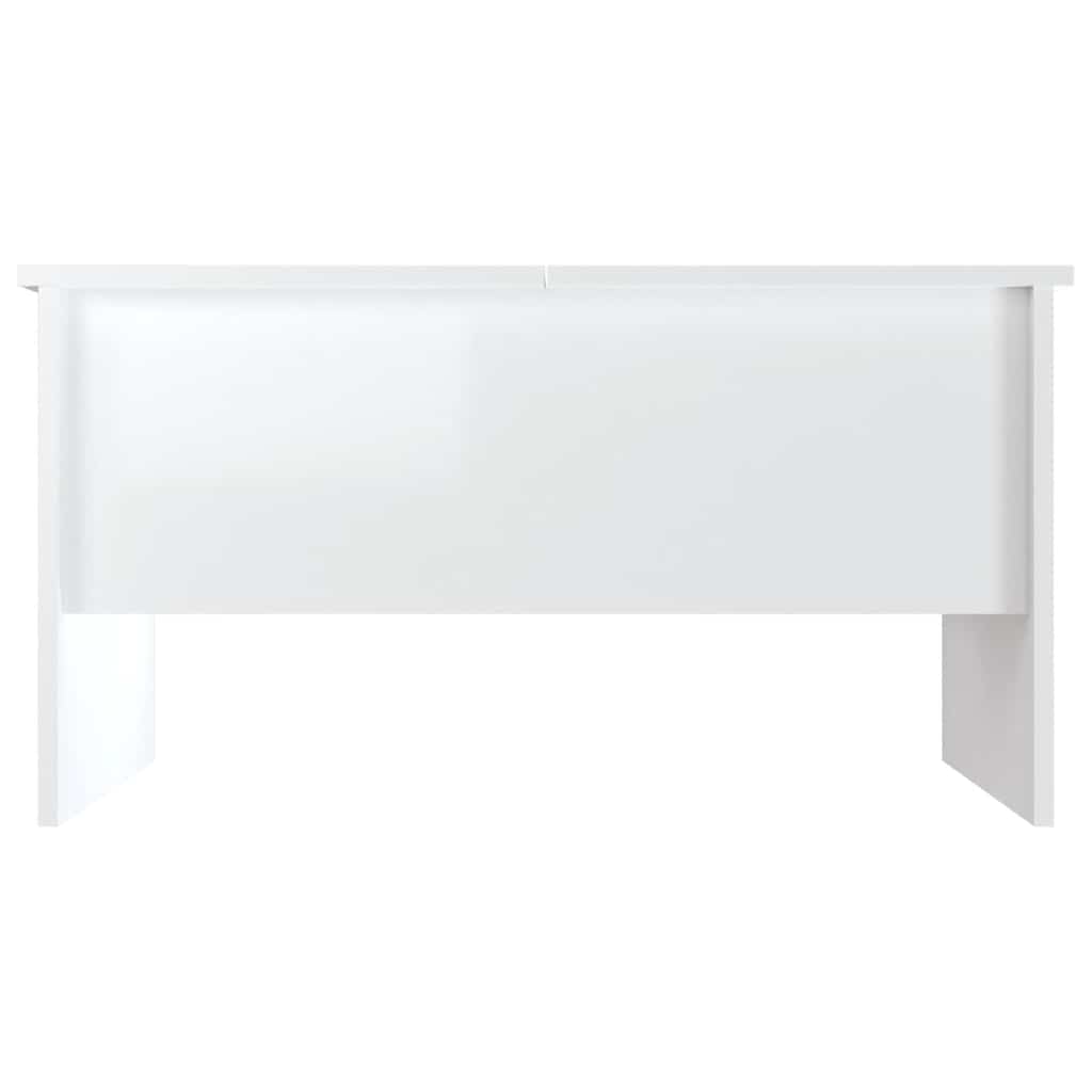 Salongbord Sofabord Høyglans Hvit 80x50x42,5 cm