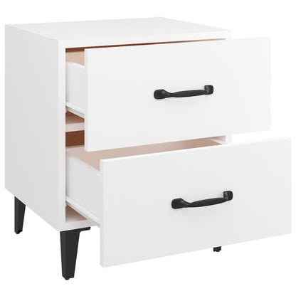 Nattbord Sengbord Hvit 40x35x47,5 cm