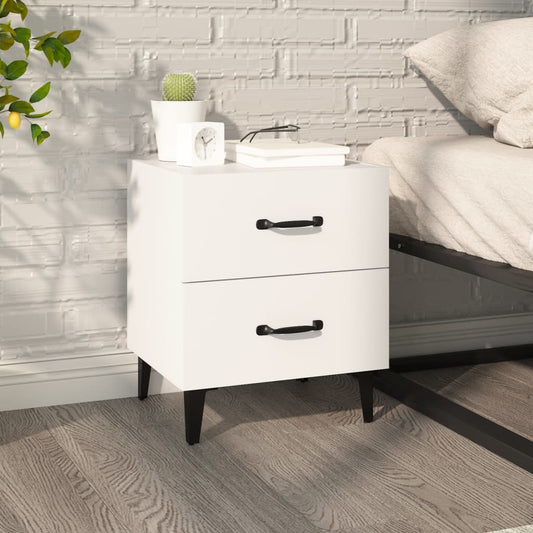 Nattbord Sengbord Hvit 40x35x47,5 cm