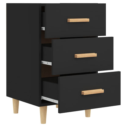 Nattbord Sengbord Svart 40x40x66 cm