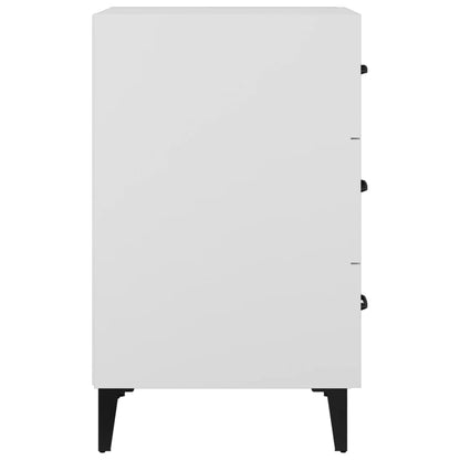 Nattbord Sengbord Hvit 40x40x66 cm