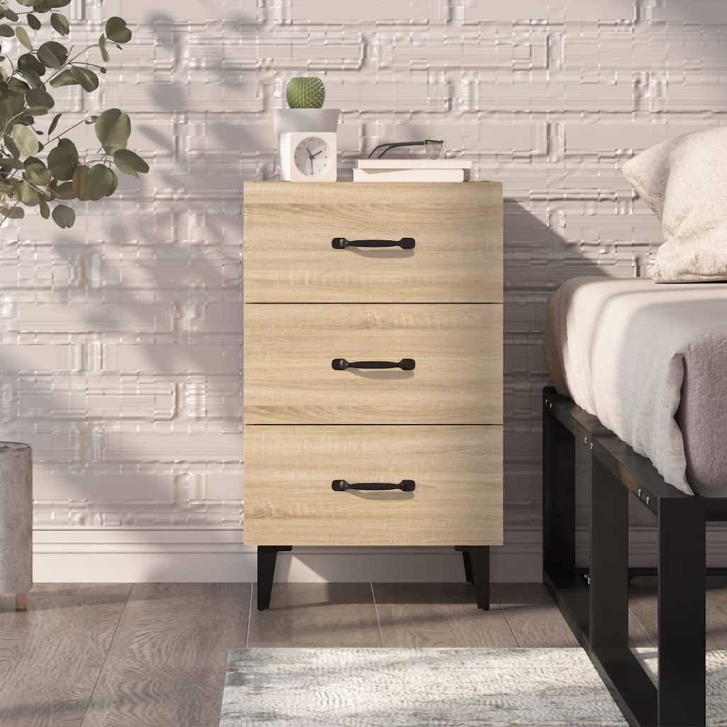 Nattbord Sengbord Sonoma Eik 40x40x66 cm