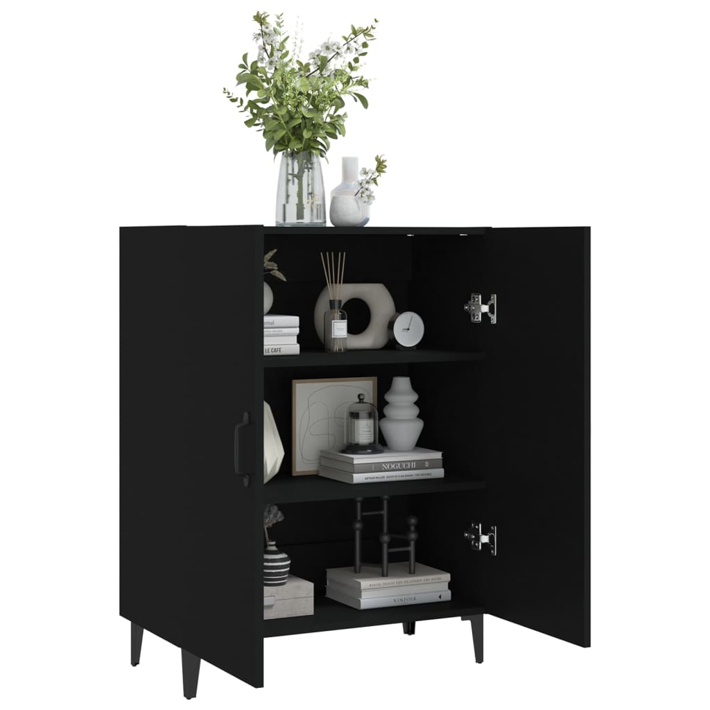 Skjenk Svart 70x34x90 cm