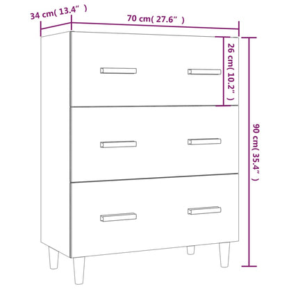 Skjenk Sonoma Eik 70x34x90 cm