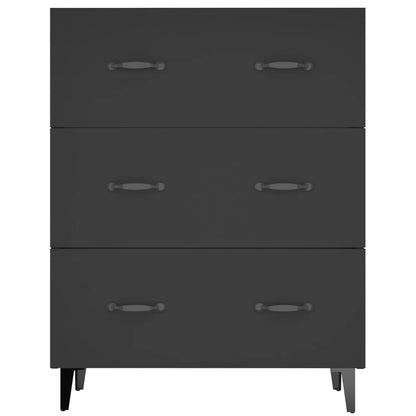 Skjenk Svart 69,5x34x90 cm