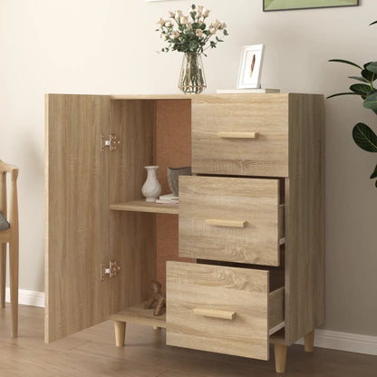 Skjenk sonoma eik 69,5x34x90 cm konstruert tre