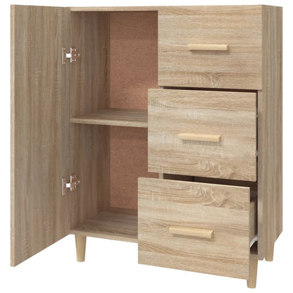 Skjenk sonoma eik 69,5x34x90 cm konstruert tre