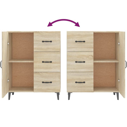 Skjenk sonoma eik 69,5x34x90 cm konstruert tre