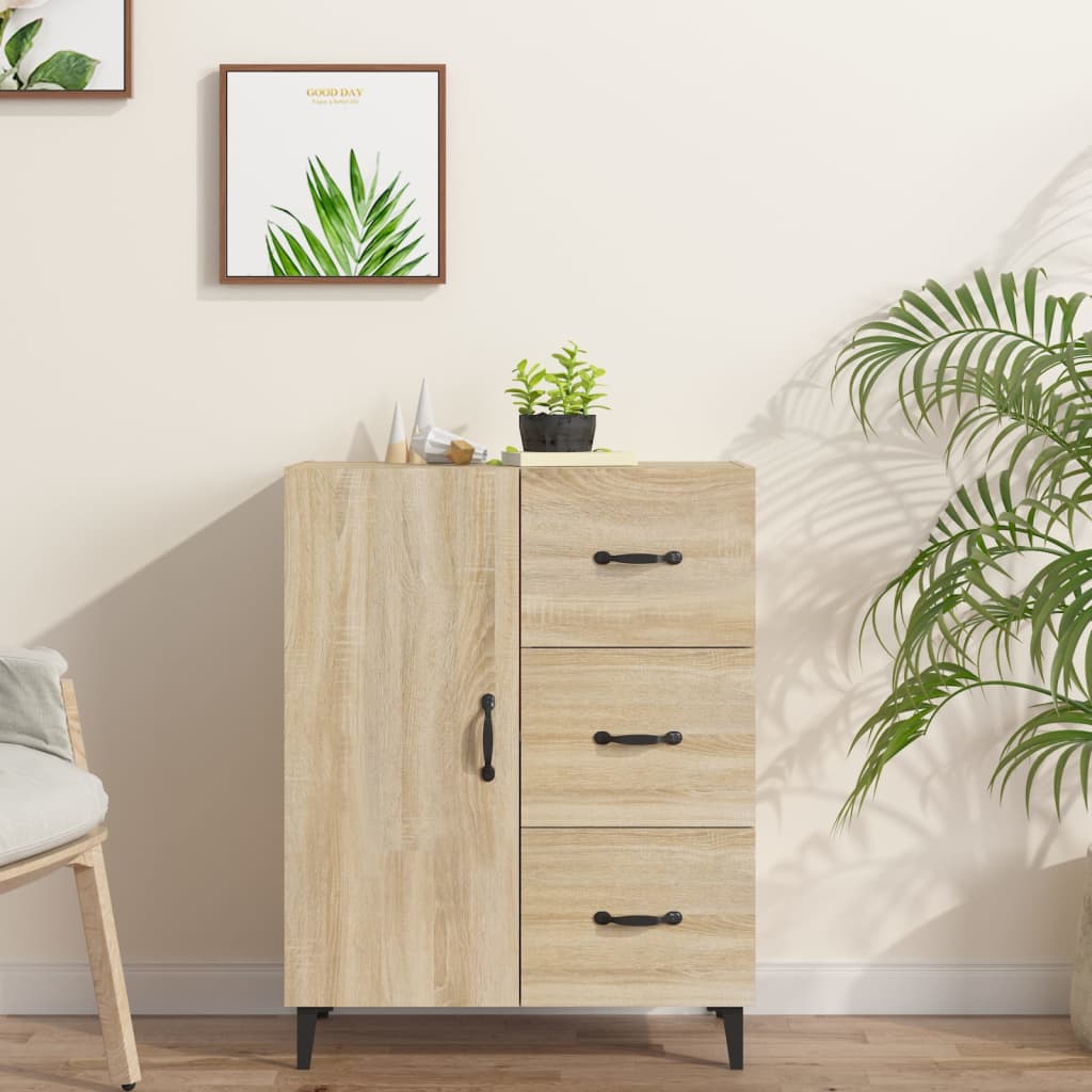 Skjenk sonoma eik 69,5x34x90 cm konstruert tre