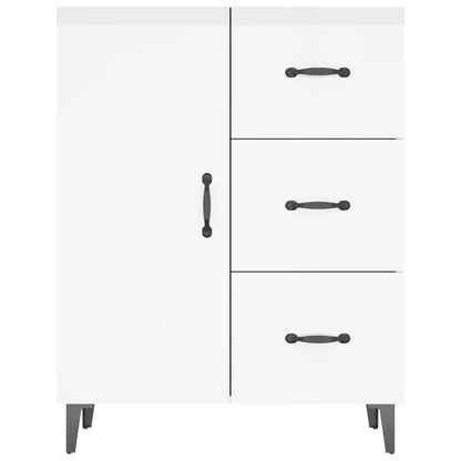 Skjenk Høyglans Hvit 69,5x34x90 cm