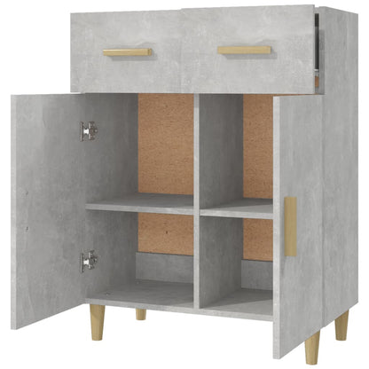 Kommode Betonggrå 69,5x34x89 cm