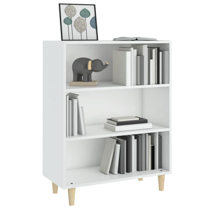 Skjenk hvit 69,5x32,5x90 cm konstruert tre