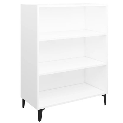 Skjenk hvit 69,5x32,5x90 cm konstruert tre