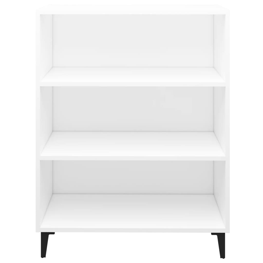 Skjenk hvit 69,5x32,5x90 cm konstruert tre