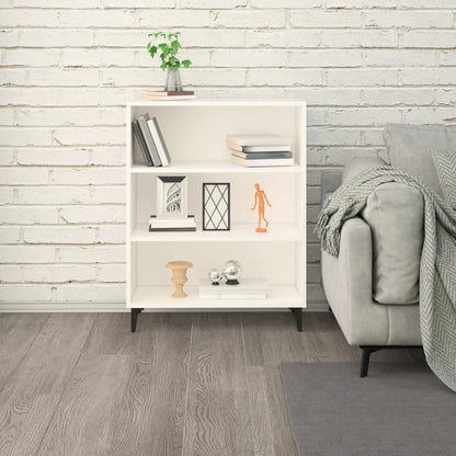 Skjenk hvit 69,5x32,5x90 cm konstruert tre