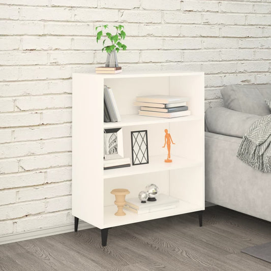 Skjenk hvit 69,5x32,5x90 cm konstruert tre