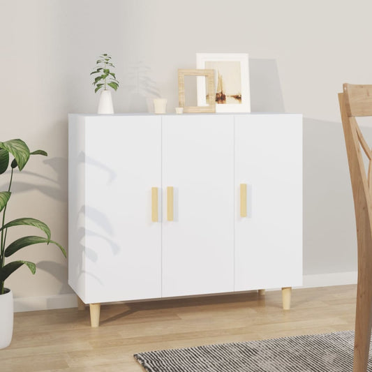 Skjenk Hvit 90x34x80 cm