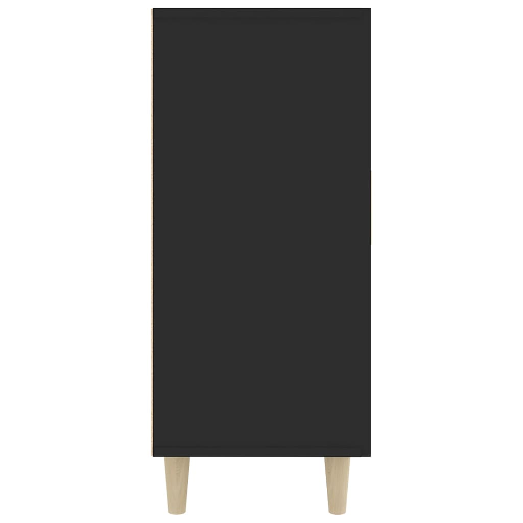Skjenk Svart 90x34x80 cm