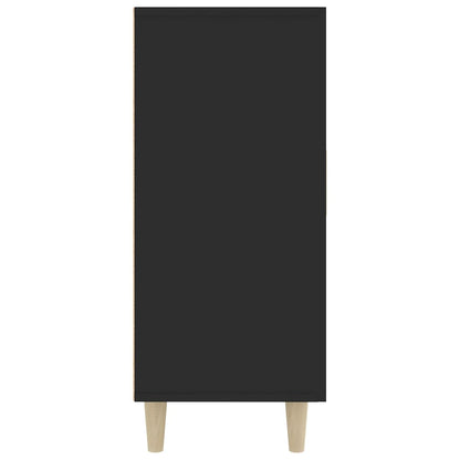 Skjenk Svart 90x34x80 cm