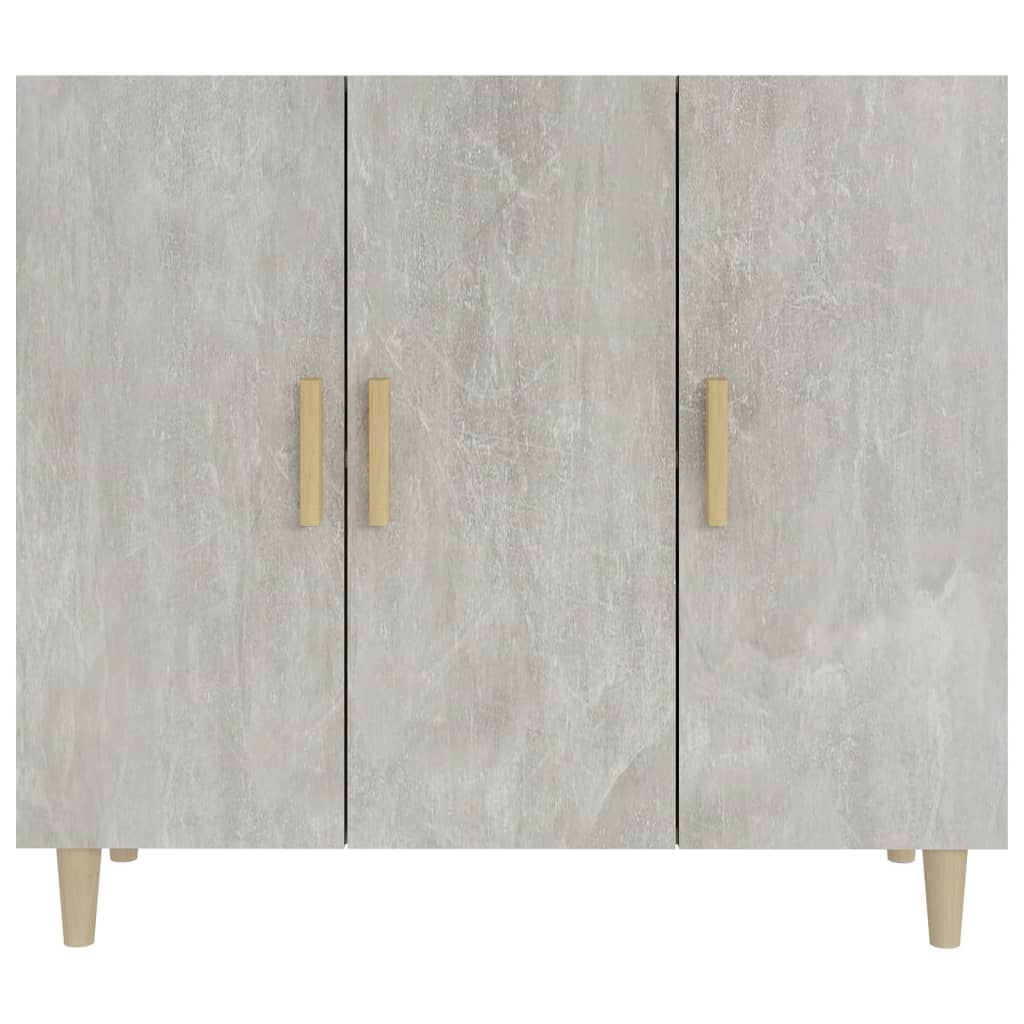 Kommode Betonggrå 90x34x80 cm