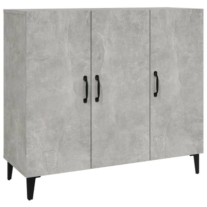 Kommode Betonggrå 90x34x80 cm