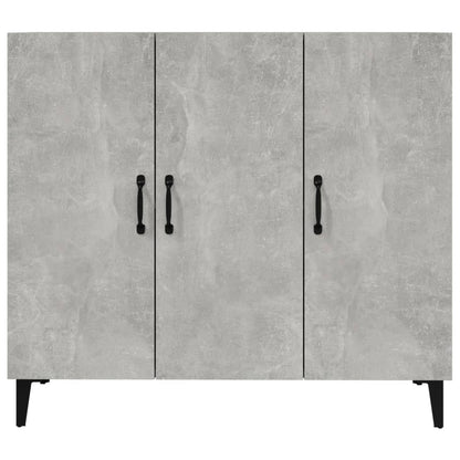 Kommode Betonggrå 90x34x80 cm