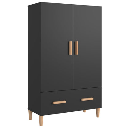 Skap Svart 70x31x115 cm