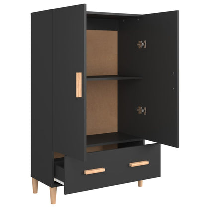 Skap Svart 70x31x115 cm