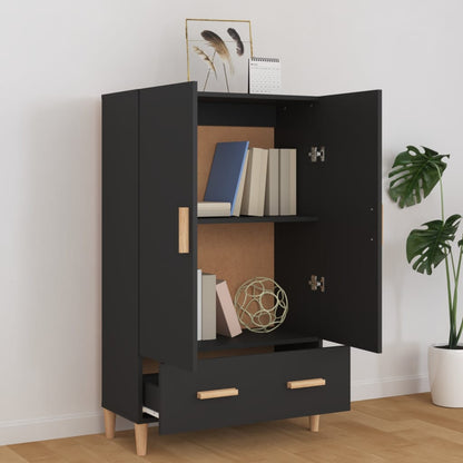 Skap Svart 70x31x115 cm