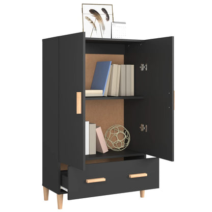 Skap Svart 70x31x115 cm