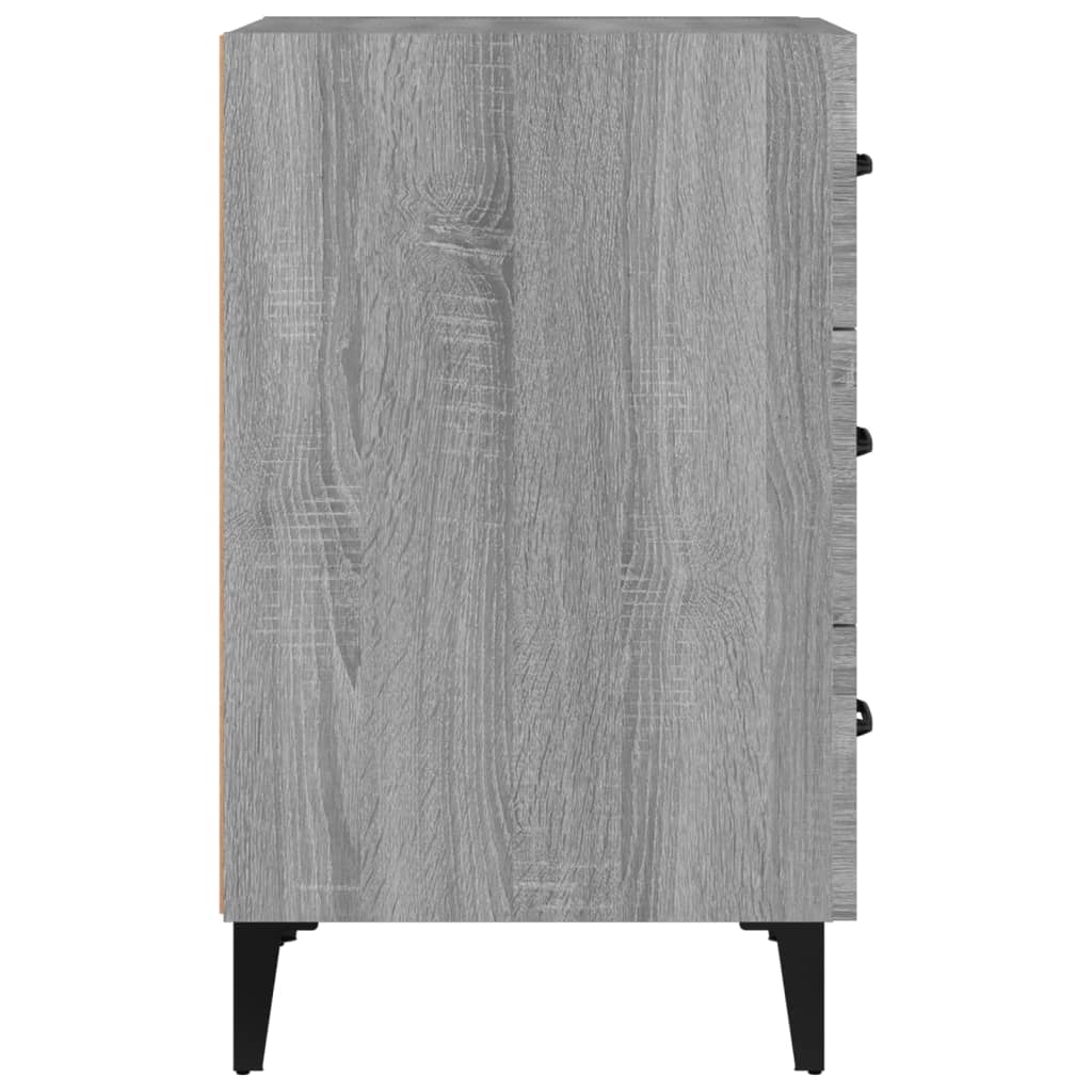 Nattbord Sengbord Sonoma Grå 40x40x66 cm