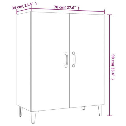 Skjenk Røkt Eik 70x34x90 cm