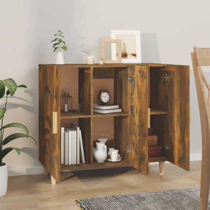 Kommode Røkt Eik 90x34x80 cm