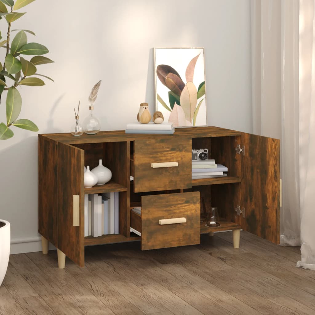 Kommode Røkt Eik 100x36x60 cm