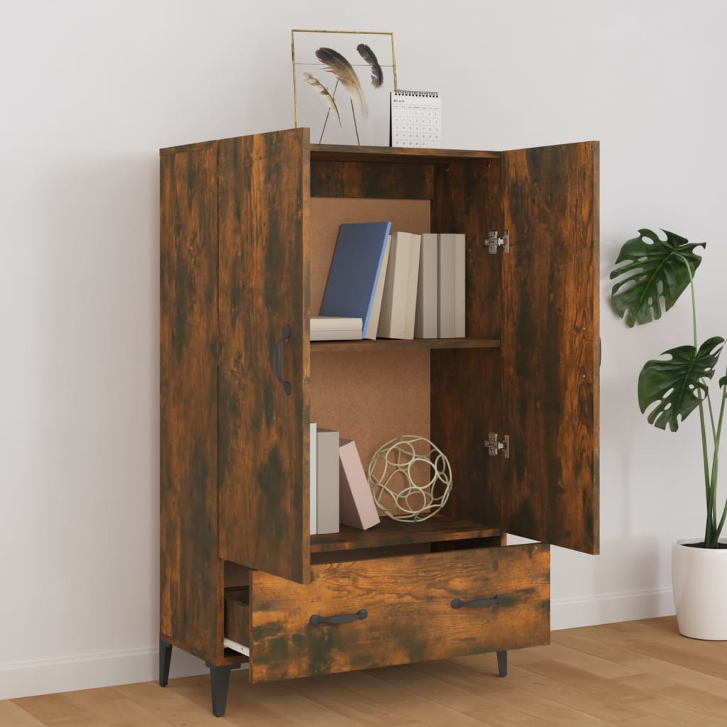 Skap Røkt Eik 70x31x115 cm