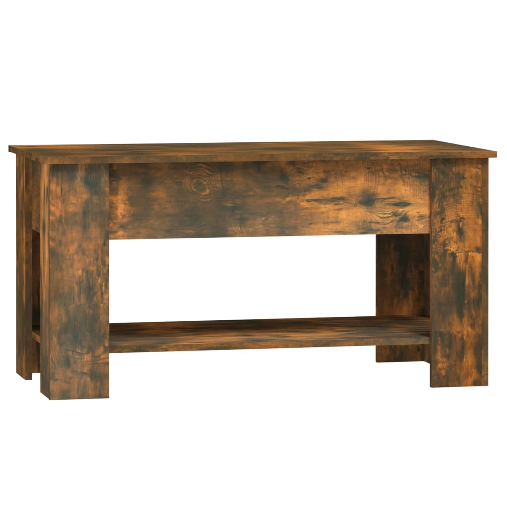 Salongbord Sofabord Røkt Eik 101x49x52 cm