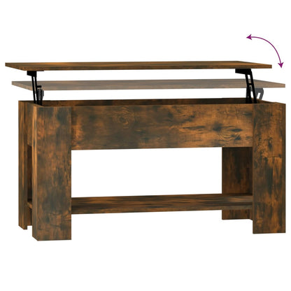 Salongbord Sofabord Røkt Eik 101x49x52 cm