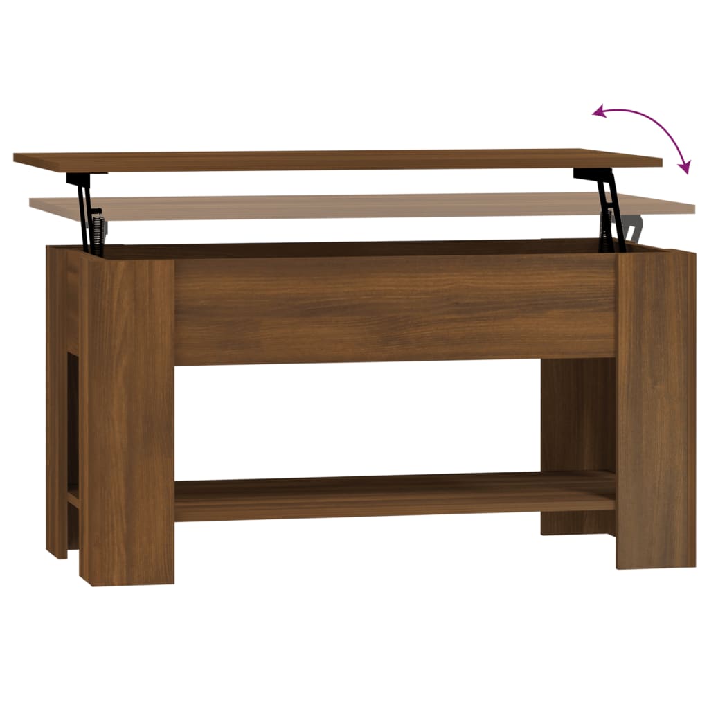 Salongbord Sofabord Brun Eik 101x49x52 cm