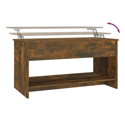 Salongbord Sofabord Røkt Eik 102x50x52,5 cm