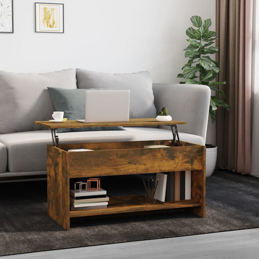 Salongbord Sofabord Røkt Eik 102x50x52,5 cm
